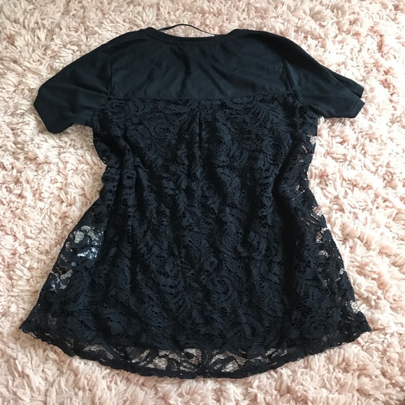 3 for $15! Nordstrom Navy Lace Back Top! - Picture 3 of 4